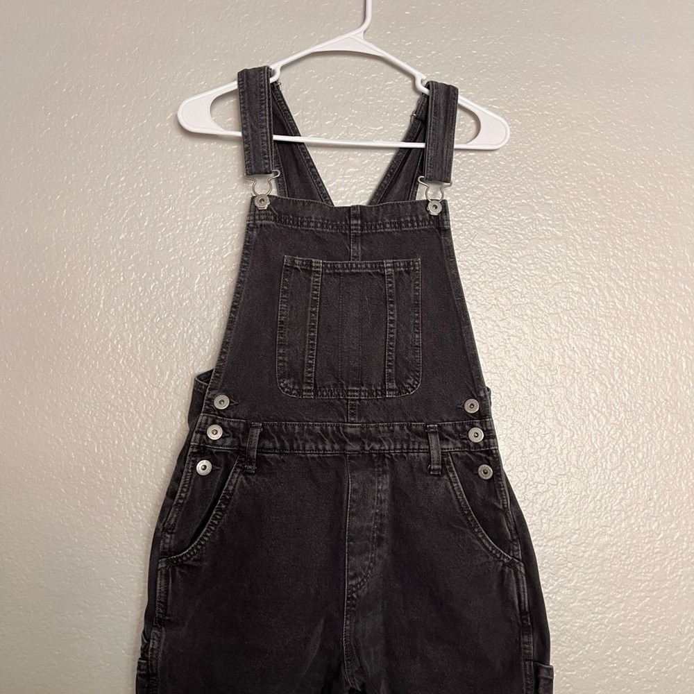 Cotton On Black Overalls Classic Bib Design